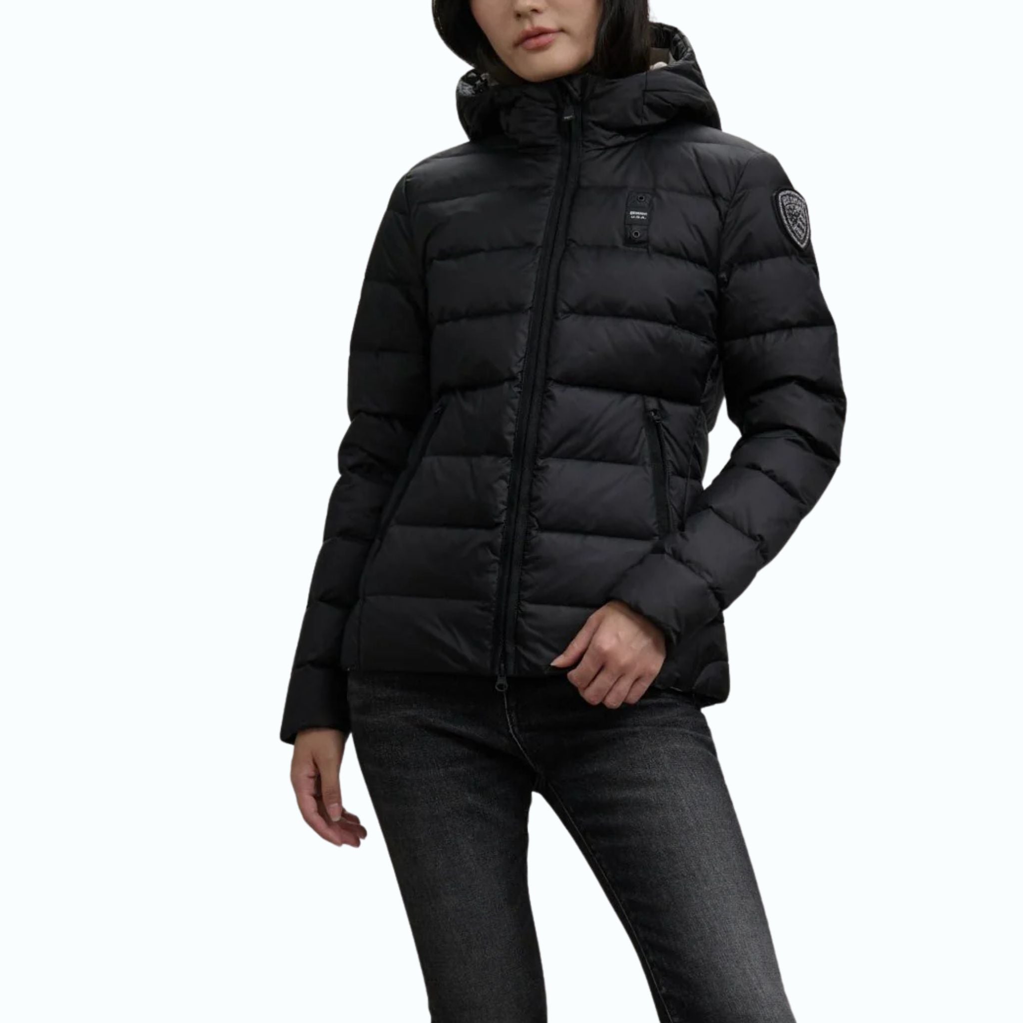 Blauer-Giubbotto Charme-Nero – VIALARIZZA27